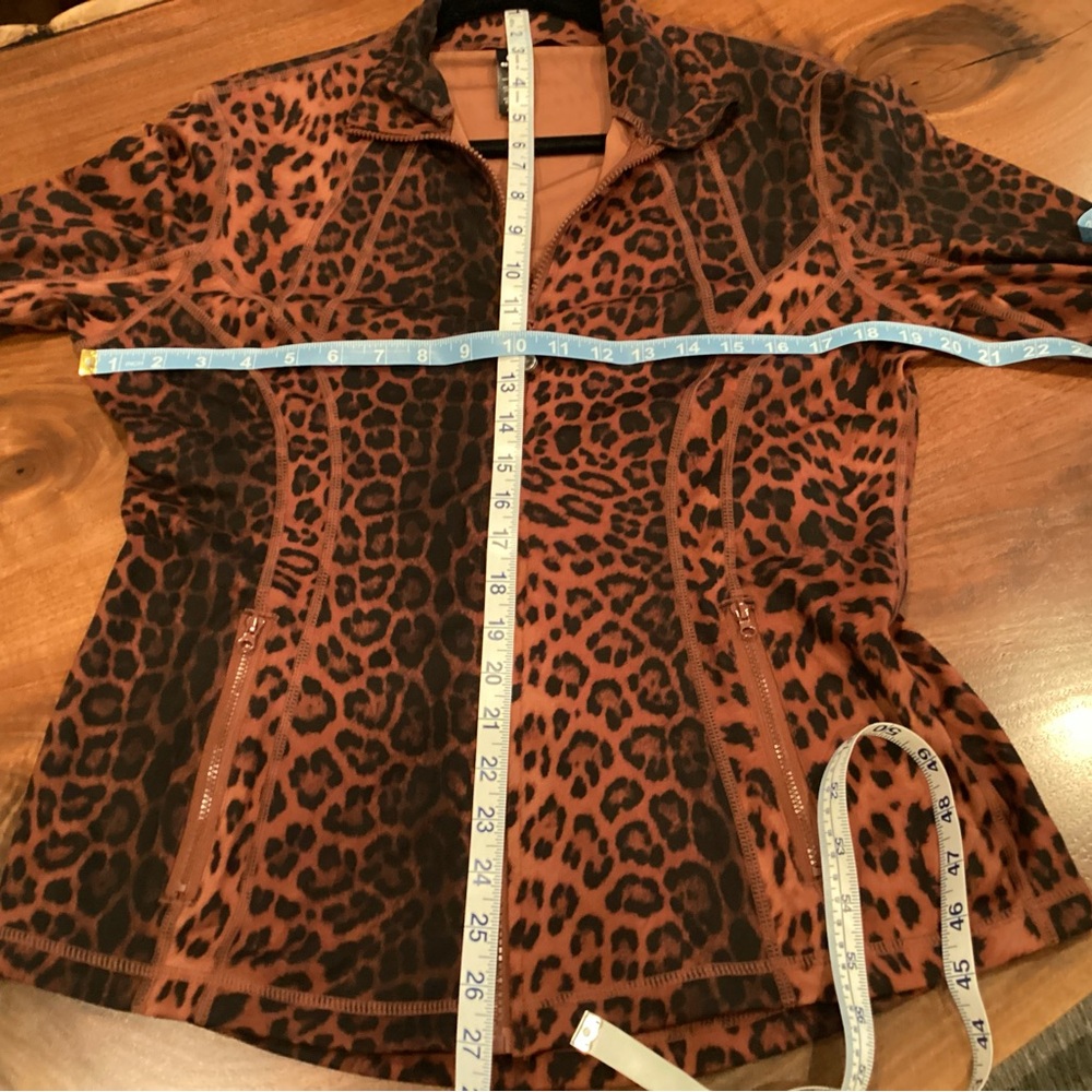 Leopard Print Zip Front Jacket - Picture 5 of 5